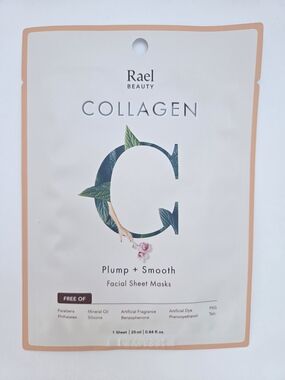 $3 When Bundled with $12+ Rael Beauty Collagen Sheet Mask